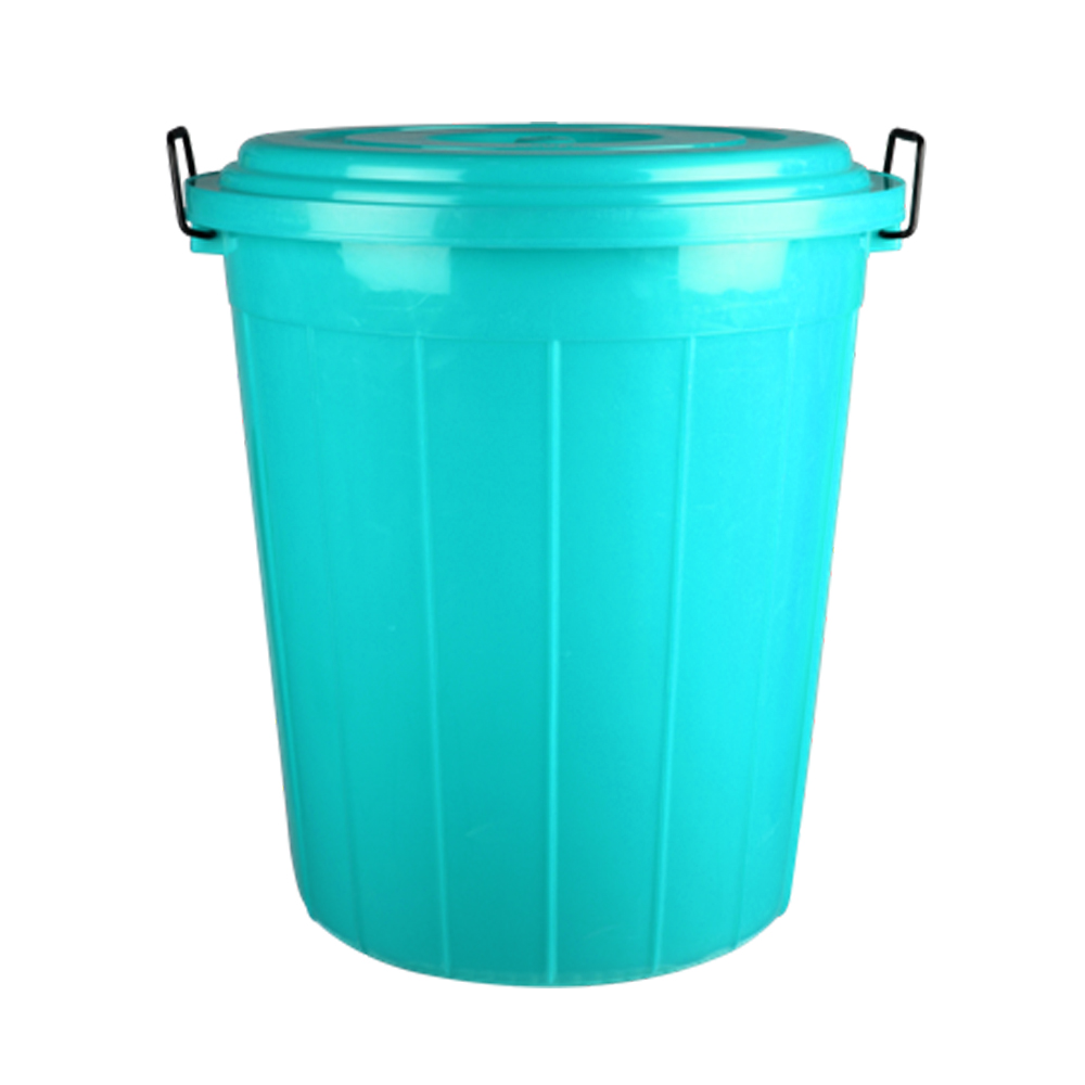 Plastic Drum With Lid (50 Ltr) (Green)
